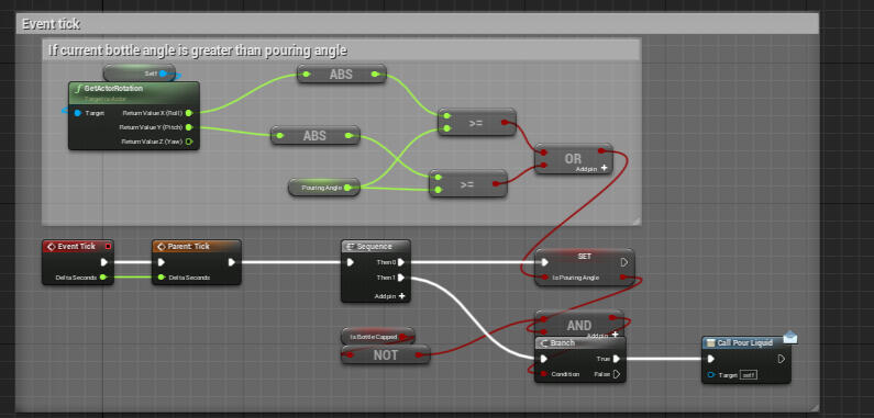 Bottle Pouring Logic